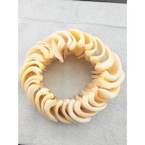 Vintage Chunky Bracelet Shell‎ Stretch BIG